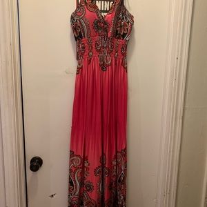 Pink spaghetti strap dress